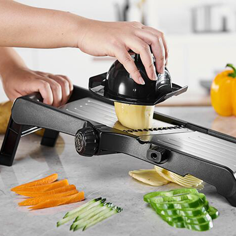 WOKA Home And Kitchen Manual Adjustable Multi Mandolin Slicer Professional Vegetable Cutter Fruit Potato Slicer