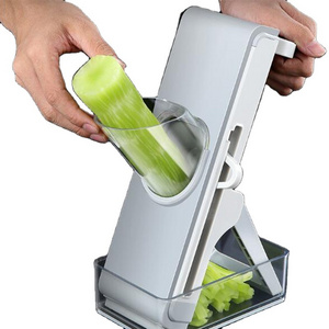 Kitchen Helper Multi Manual Vegetable Cutter With 4 blades Speedy Grater Slicer