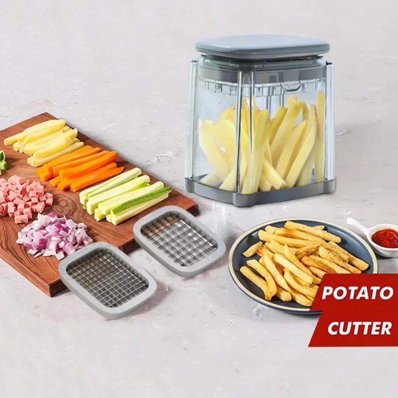 2024 New Hot Selling Kitchen Potato Chips Cutter Veggie Chopper Potato French Fry Cutter