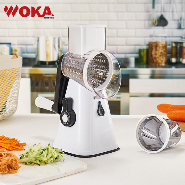 Fruit Chopped Salad Maker Tools Machine Rotary Vegetable Slicer Salad Maker Drum Grater