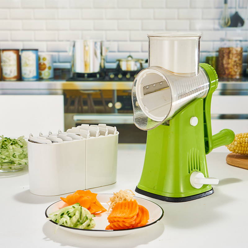 Vegetable Mandoline Slicer Swift Rotary Drum Grater Nut Grater Vegetable Slicer Peeler Spiralizer Cheese Chopper