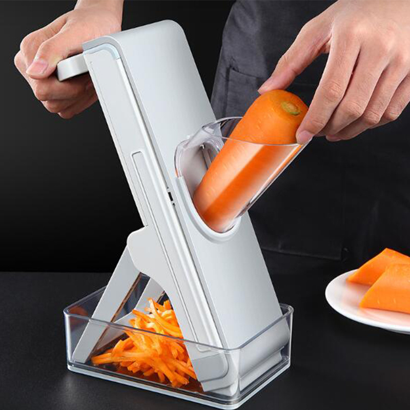 Kitchen Helper Multi Manual Vegetable Cutter With 4 blades Speedy Grater Slicer