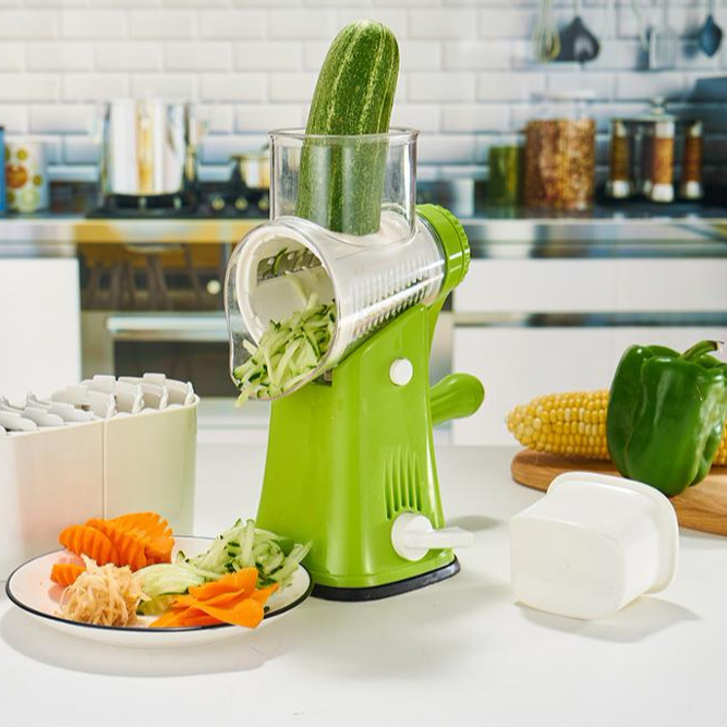 Fruit Chopped Salad Maker Tools Machine,Salad Cutter Master Chopper,Rotary Vegetable Slicer Salad Maker