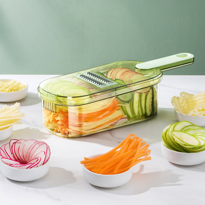 Hot Sale Vegetable And Fruit Cutter Slicer Kitchen Vegetable Chopper With Drain Basket