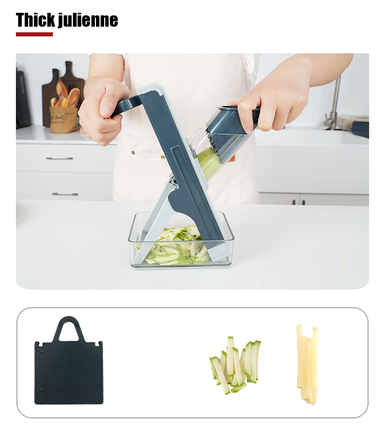 Kitchen Helper Multi Manual Vegetable Cutter With 4 blades Speedy Grater Slicer