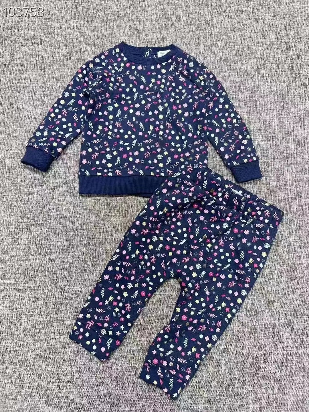 Wholesale Apparel stock Branded kids terno clothes sets baby legging set onesie pants set