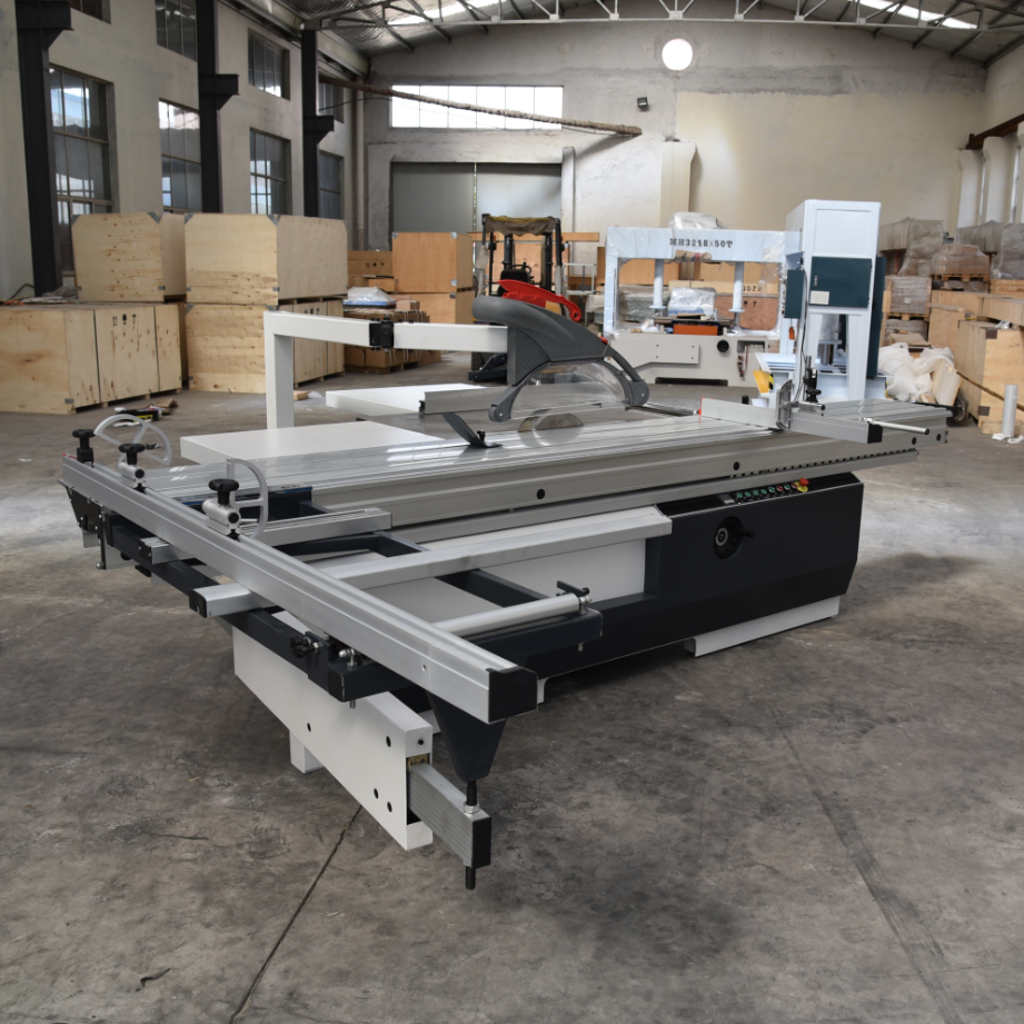 factory industrial cutting wood MDF plywood support swing arm precision Sliding Table Panel Saw