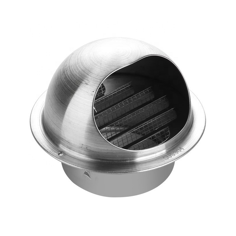 Stainless Steel Ventilation Exhaust Grille Wall Ceiling Grille Ducting Cover Outlet Heating Cooling Waterproof Air Vent Cap