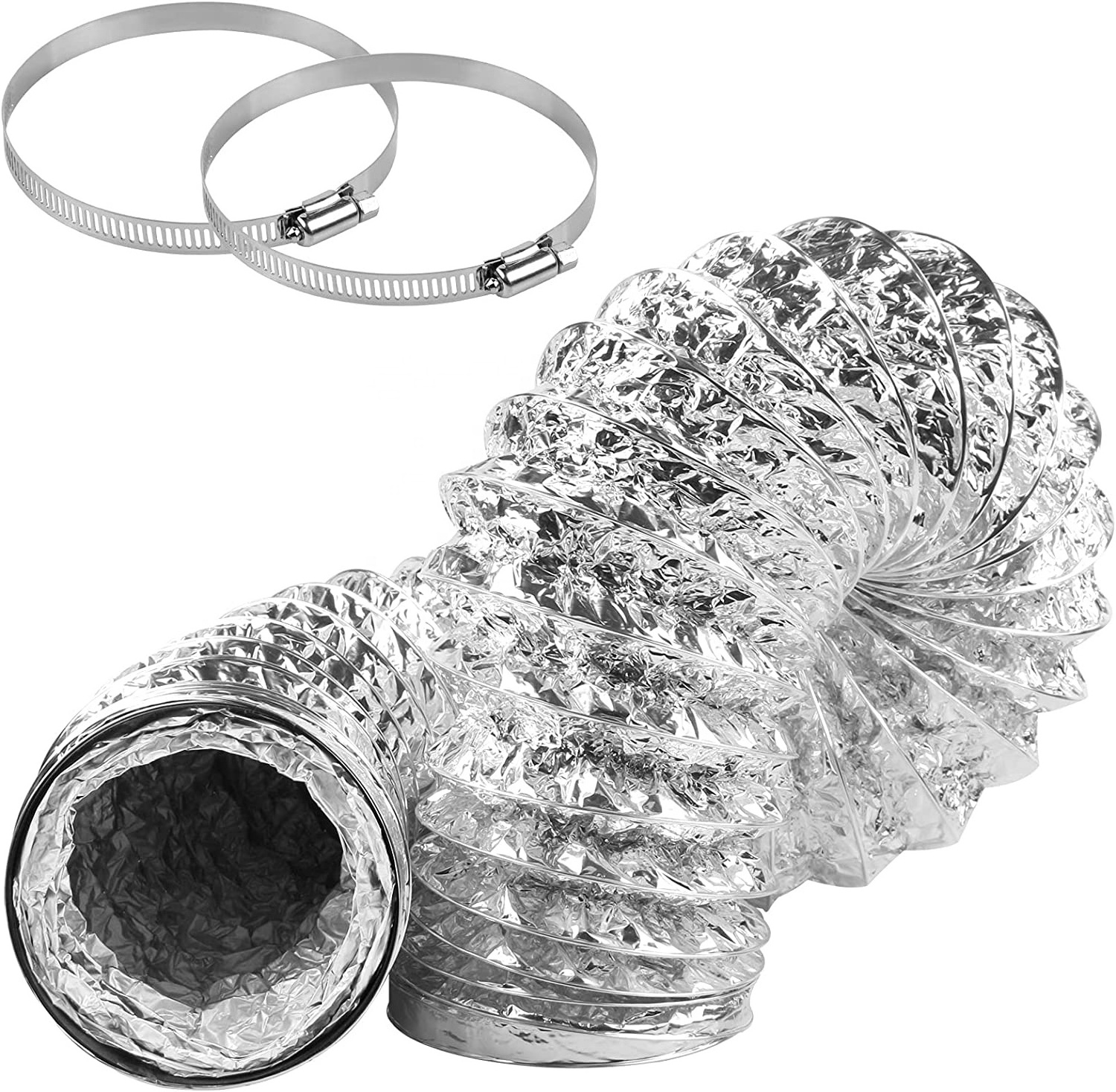 Flexible Dryer Vent Hose kit Flexible aluminum foil dryer transition ducting vent hose