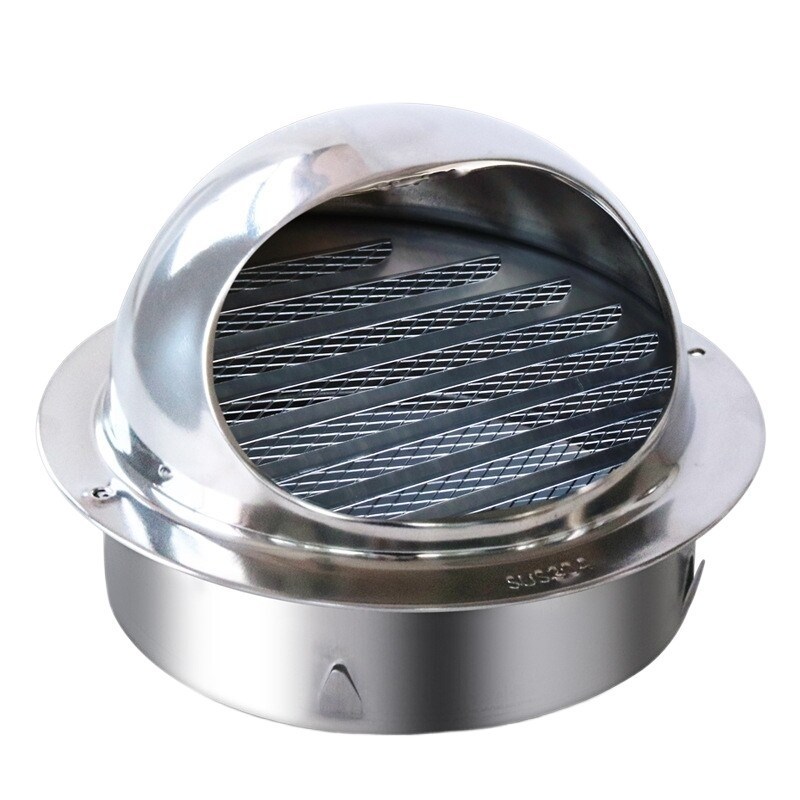 Stainless Steel Ventilation Exhaust Grille Wall Ceiling Grille Ducting Cover Outlet Heating Cooling Waterproof Air Vent Cap