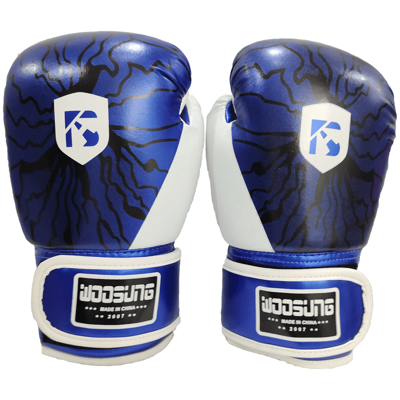 Sample free shipping Woosung Comfortable High Quality Custom funny breathable blue boxing gloves for sale