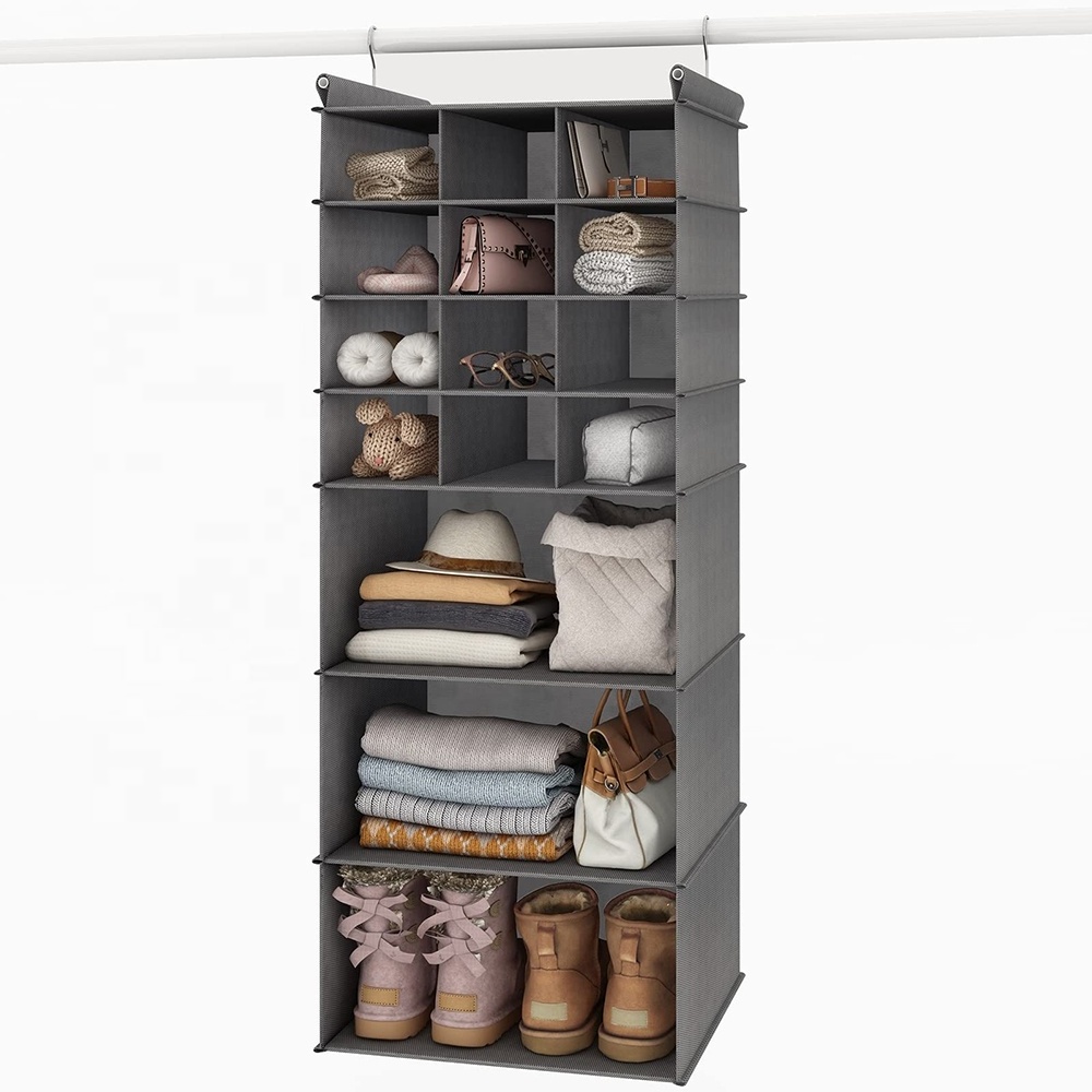 15 Section Clothes Drawers Hanging Closet Organizer Storage wardrobe clothes storage shelves