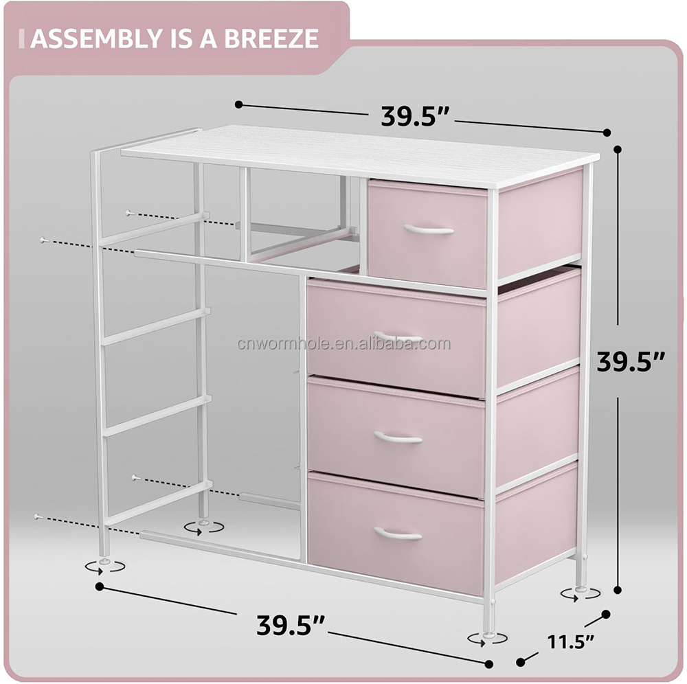 OEM.ODM fabric storage tower 9 drawers dresser Furniture Storage Chest Tower Unit for Bedroom