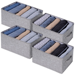 Hotselling Wardrobe Clothes Organizer bag storage box Foldable for Jean Organizer