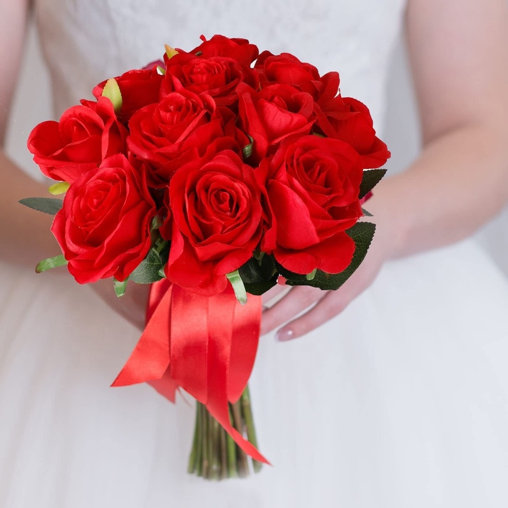 artificial rose flowers Valentine's red roses artificial flowers Decorations roses artificial flowers bulk