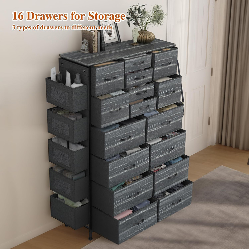 Custom canvas chest of drawers Storage drawers Tall vertical storage bins Fabric drawer organizer