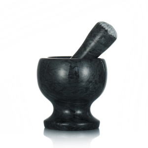 Custom Traditional Guacamole Maker Mexican Molcajete Bowl Natural Stone Marble Mortar and Pestle For Grinding