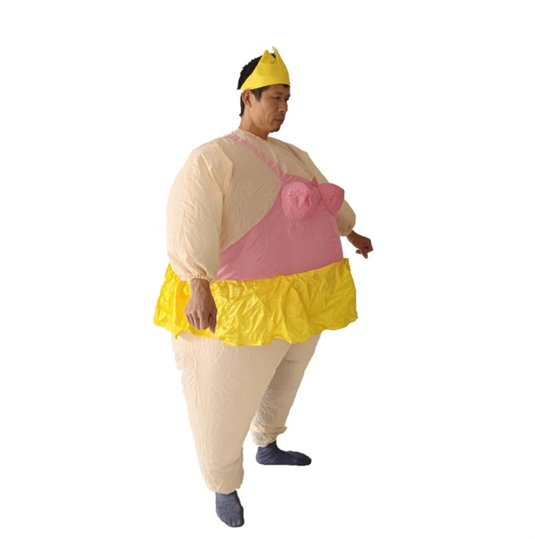 Fancy Dress Mascot Inflatable Ballet Costume Halloween Funny Performance Costume Ballet Adult Bikini Sumo Inflatable Costume