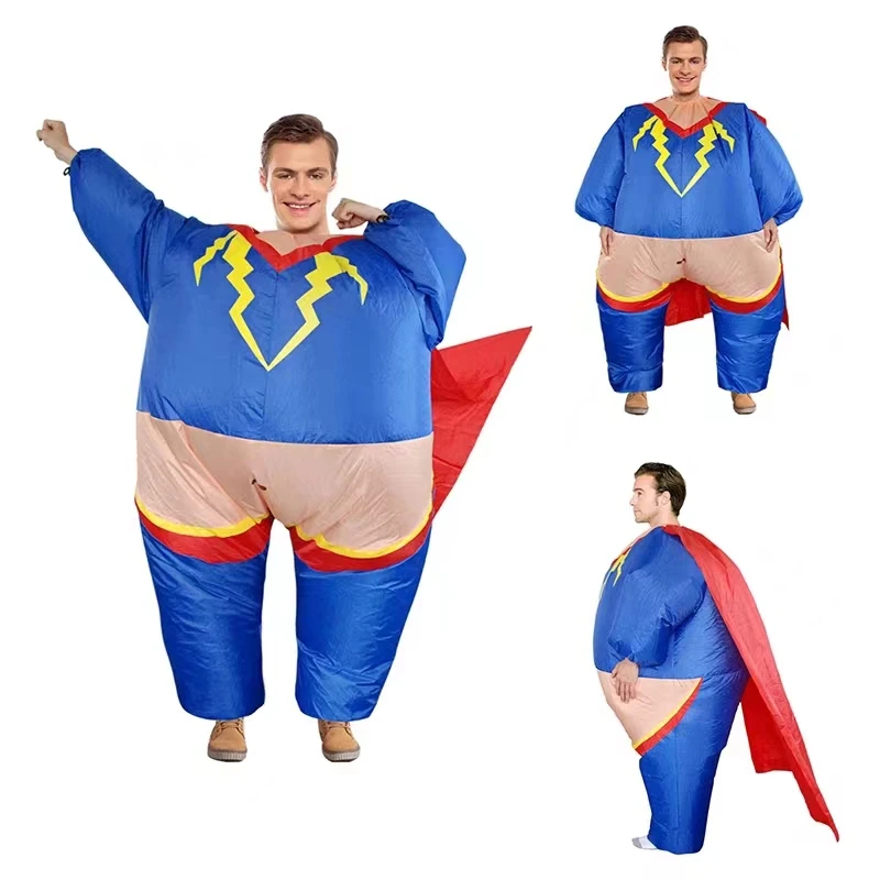 Adult Children Dress Up Inflatable Costume Holiday Party Halloween Costumes Cosplay Uniform Blow Up Suit Fat Inflatable Costume