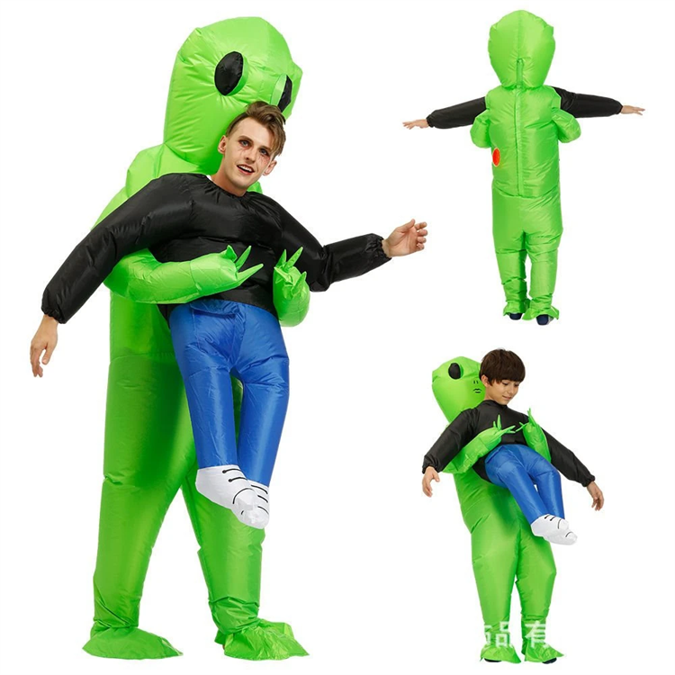 Cosplay Adult Kids Alien Inflatable Costume Boys Girl Party Inflatable Suit Funny Anime Fancy Dress Blow Up Halloween Costume