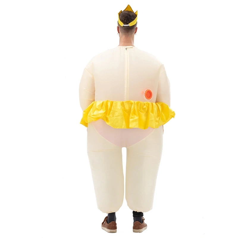 Customized Carton Polyester Unisex Mascot Costume Wholesale Funny Fat Inflatable Ballerina Costume for Adult Inflatable Suit