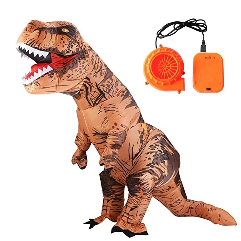 Halloween Full Body Inflatable Suit Realistic Walking T-rex Dino Costume Adult Inflatable Dinosaur Cosplay Outfit Mascot Costume