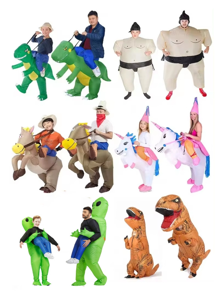 Custom Oem Odm Christmas Halloween Costume Inflatable Suit Mascot Costume Fun Animal Kids Adult Party Cosplay Inflatable Costume