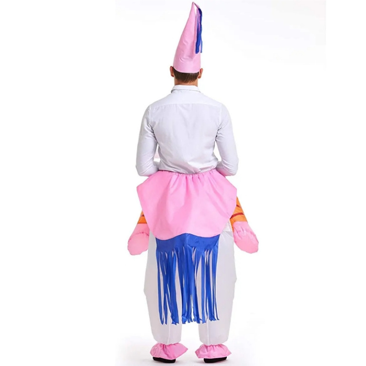 Unicorn Party Jumpsuit Halloween Adult Costume Inflatable Unicorn Ride On Outfit Christmas Blow Up Suit Inflatable Costume