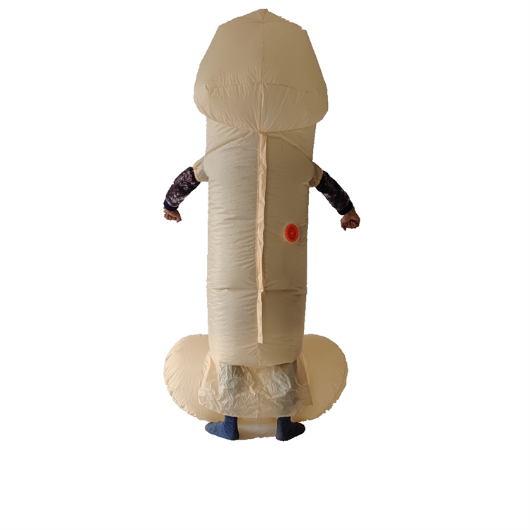 Polyester Funny Cosplay Blow up Mascot Costume Adults Pecker Big Bird Full Body Cock Penis Inflatable Costume for Bachelor Party