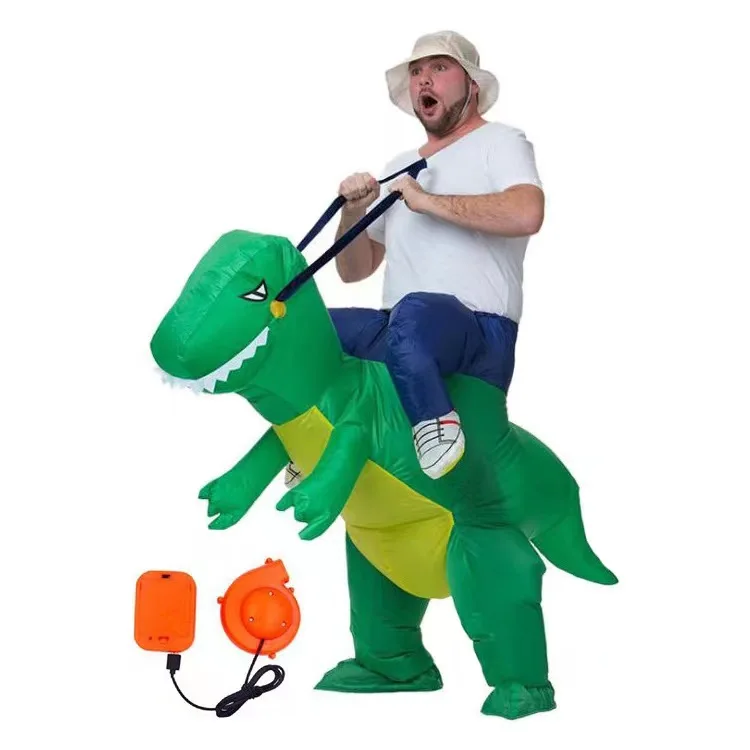 Cute Children's Day Costume Funny Gift Blow Up Animal Suit Cosplay Festival Party Dinosaur Inflatable Costume For Adult Kids