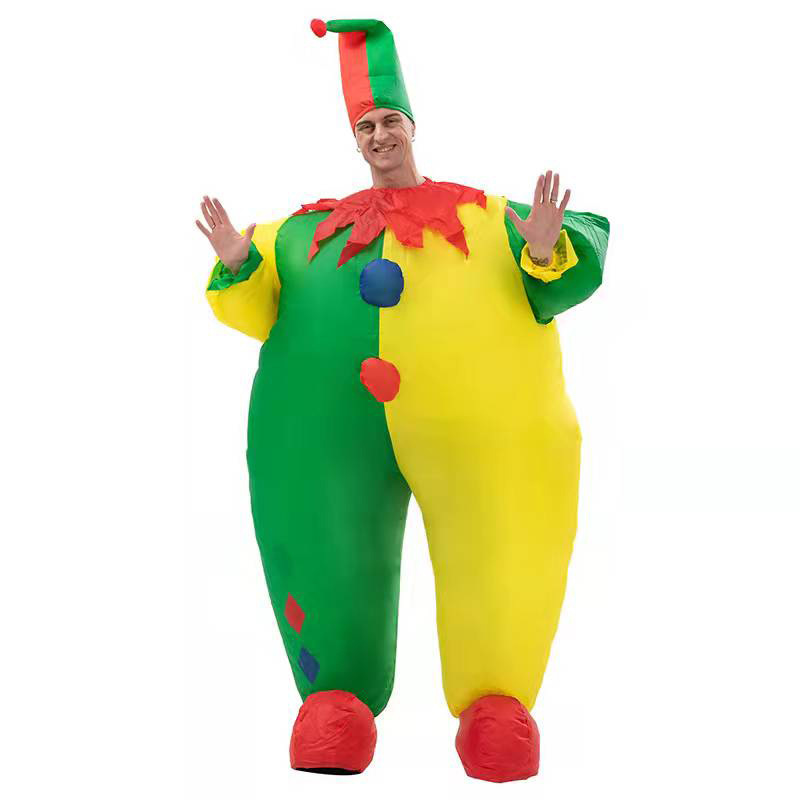 Halloween Celebration Handstand Clown Inflatable Suit Fun Outdoor Inflatable Back-to-school Toy Show Activity Inflatable Costume