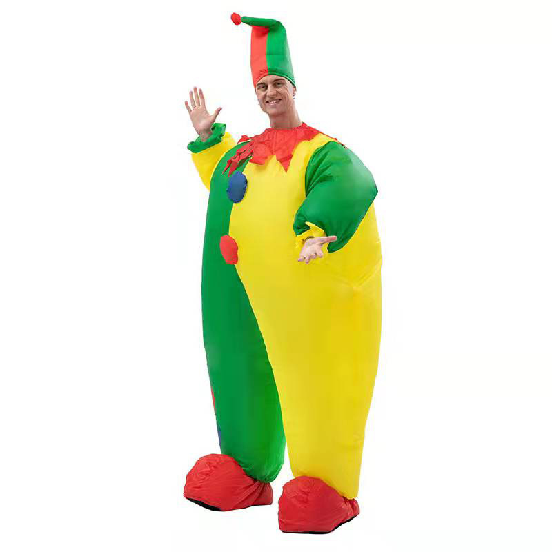 Halloween Celebration Handstand Clown Inflatable Suit Fun Outdoor Inflatable Back-to-school Toy Show Activity Inflatable Costume