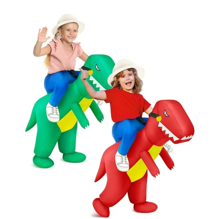 Inflatable Kids Ride-On T-Rex Dinosaur Costume Spinosaurus Dragon Costume Supply Inflatable Dinosaur Costume For Wholesales