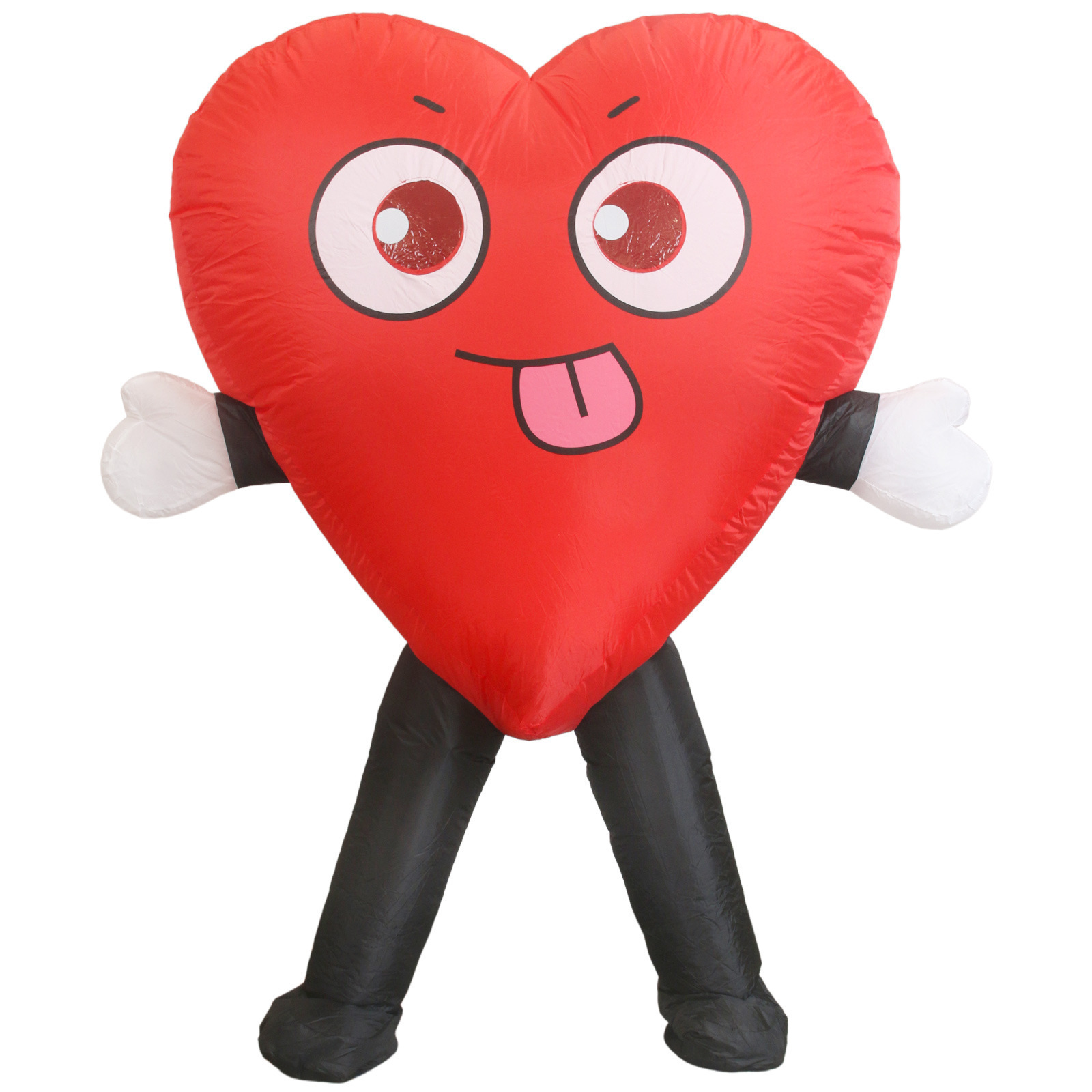 Inflatable Red Love Heart Costume Mascot Costume Adult Air Blow Up Suit Valentines Christmas Party Cosplay Inflatable Costume