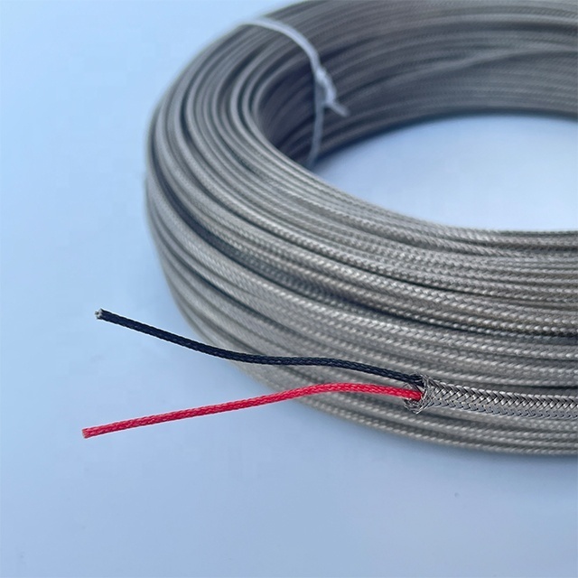 KX-type thermocouple temperature measuring wire Glass fiber high temperature resistant metal shield temperature measuring wire