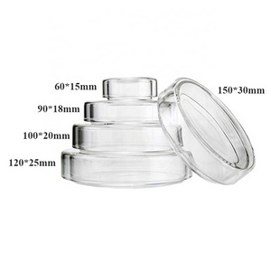 Laboratory glassware culture dish  animals plants bacteria boro 3.3 glass petri dish with high quality