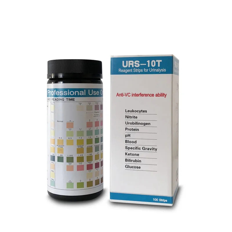 urine test strip URS-10T Urinalysis reagent strips OEM accept