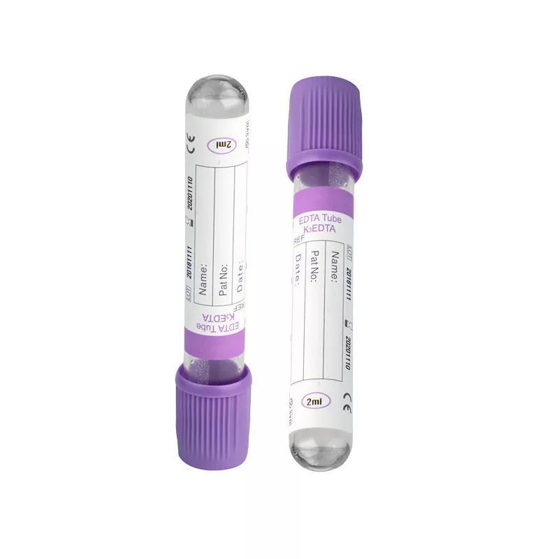 Medical Blood Collection Tube Violet CBC Test 13x75 Edta Tube Vacuum blood tube