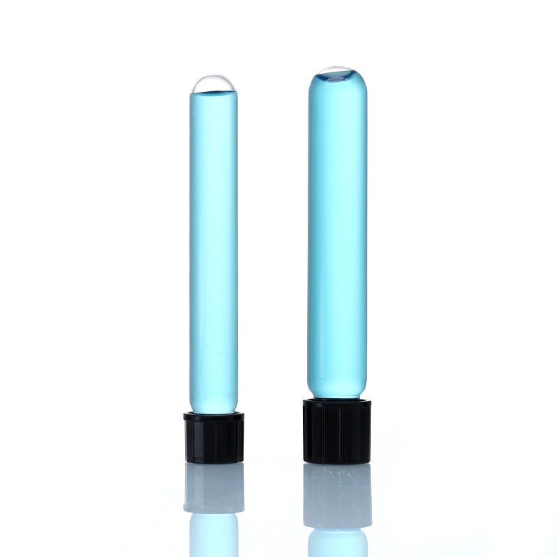 Food grade customized borosilicate 3.3 glass test tube with screw cap bakelite wooden Aluminum