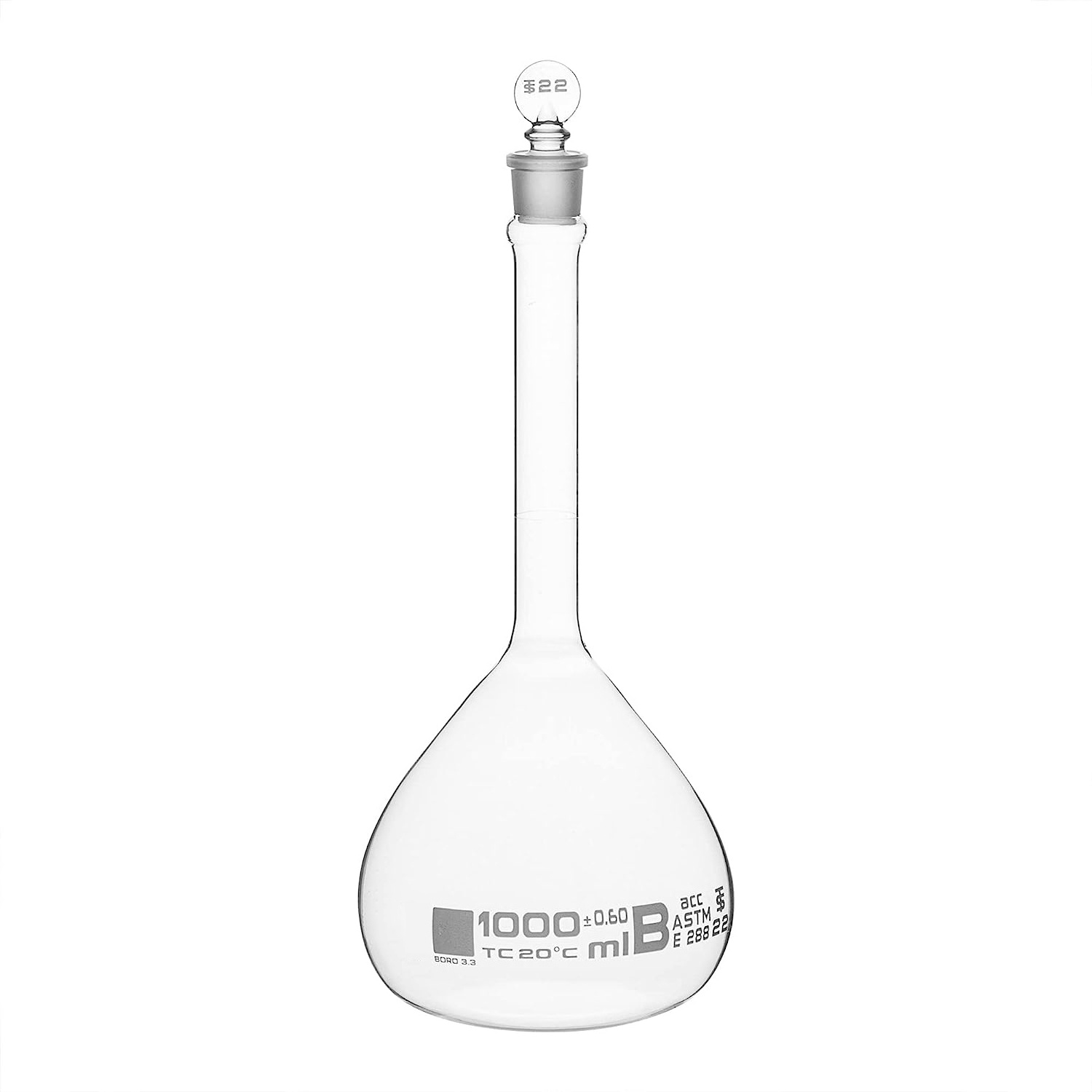 150 ML Volumetric Flask For Chemical Laboratory Glassware