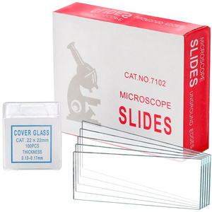 Lab Supplies Microscope Glass Cover Prepared Frosted Plain Cover Slips Slide Microscope Slides