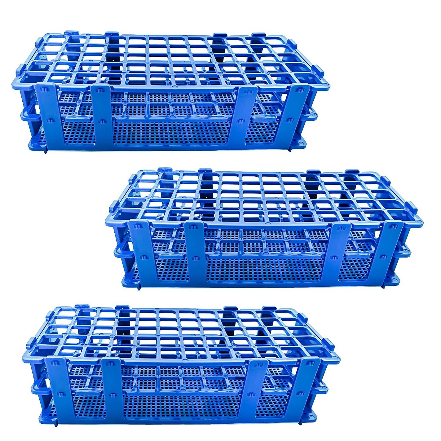 Plastic Test Tube Rack 60 Holes Lab Test Tube Rack Holder for 16mm Test Tubes