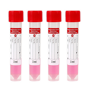 Disposable sampling collection transport vtm kits flocked swabs vtm tube Viral Transport Media VTM