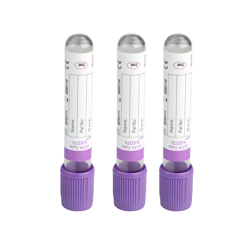 PET EDTA K2 K3 Medical Vacuum 3ml Blood Collection EDTA Tube