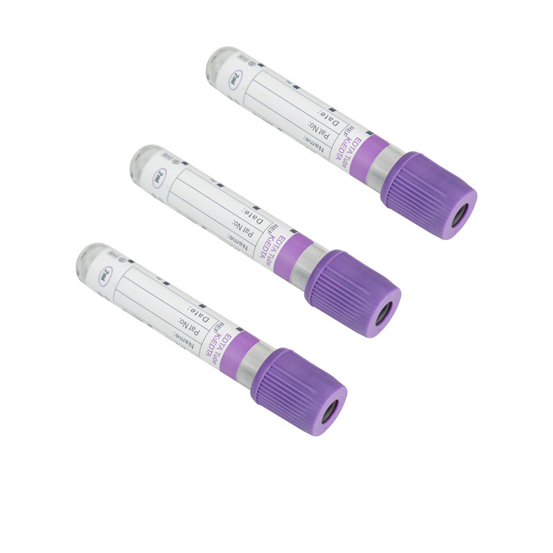 PET EDTA K2 K3 Medical Vacuum 3ml Blood Collection EDTA Tube