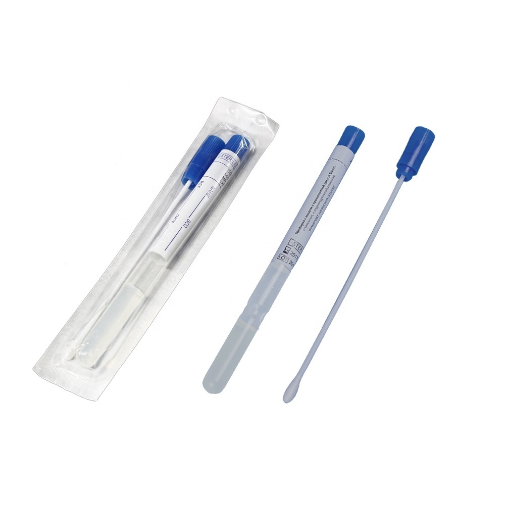 Medical Sterile Plastic Stick Stuart Medium Amies Transport Swab With Gel