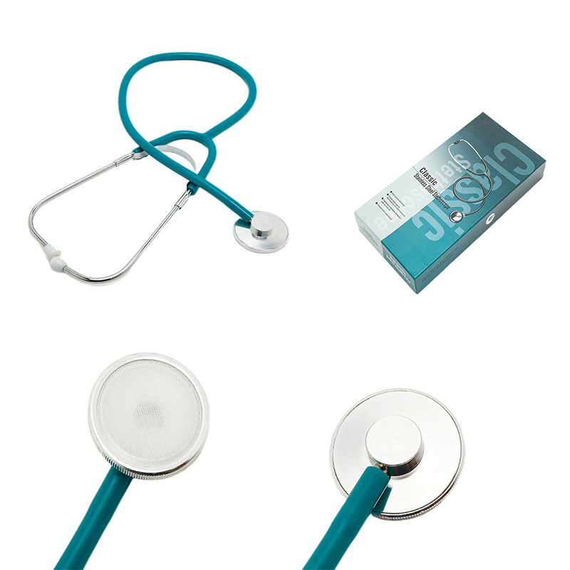 Medical Class III Dual Head Aluminum Alloy Precordial Stethoscope Cardiology Estetoscopio Echometer