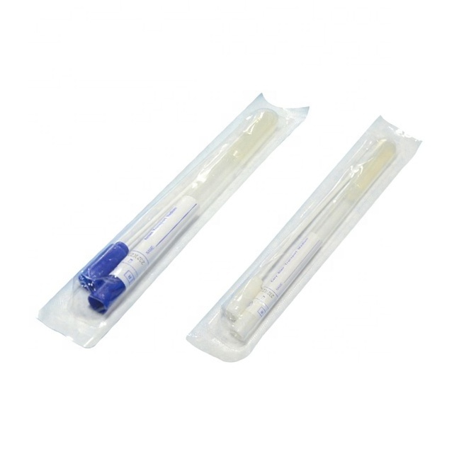 Medical Sterile Plastic Stick Stuart Medium Amies Transport Swab With Gel