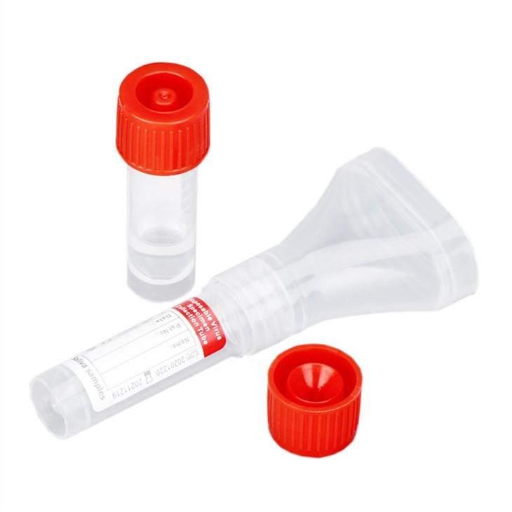 High quality Viral Transport Medium Tube Specimen Collection Saliva Collection Funnel kit  Saliva Collector