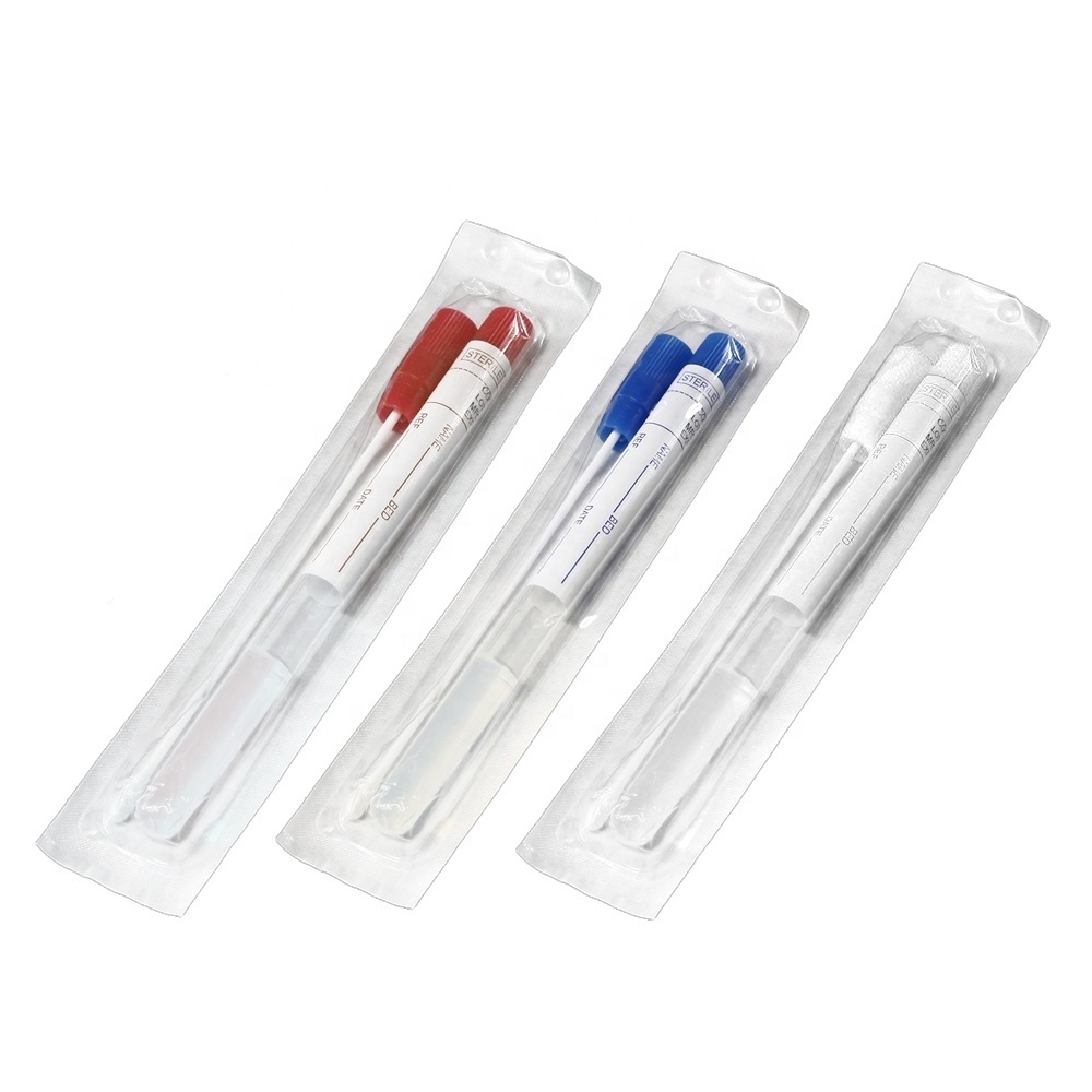 Medical Sterile Plastic Stick Stuart Medium Amies Transport Swab With Gel